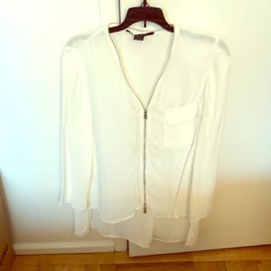 White silk shirt